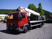 автовышка .25 метр.MAN 8.100 mit BST 252 TL